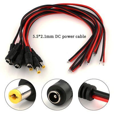 quality  5.5x2.1mm DC Power Cord 1m 2m 3m Power Adapter Extension Cable For CCTV Camera factory
