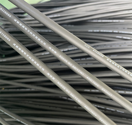 Insulation 200% Rubber Insulated Cable IEC 66(YCW) 2*1mm Copper Conductor