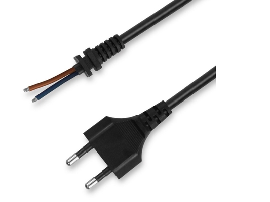 INMETRO 2 Pin Brazil Power Cord ISO 14000 EPP Inner Flame Retardant