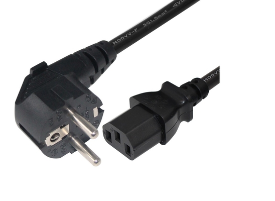 Laptop 2 Prong VDE Power Cord 6A 250V 6ft Length IEC C5 Female End