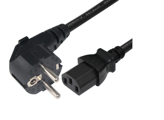 Laptop 2 Prong VDE Power Cord 6A 250V 6ft Length IEC C5 Female End