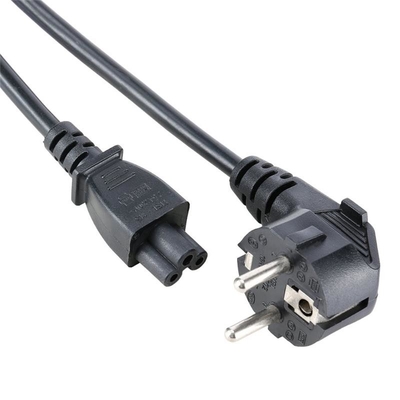 EU VDE Power Cord Black Home Appliance Laptop Extension Cable