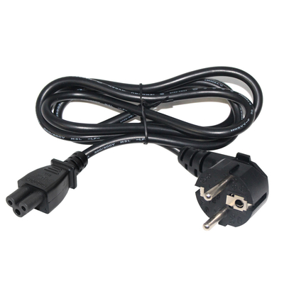 EU VDE Power Cord Black Home Appliance Laptop Extension Cable
