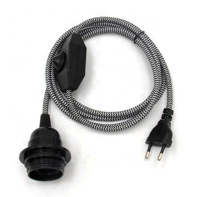 IEC 7/7 To IEC C13 Switch Power Cord Laptop VDE European Plug Extension Cord