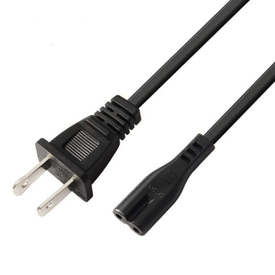 2 Prong UL Power Cord 0.8m 1.2m 1.5m IEC 60320 C13 Connectors