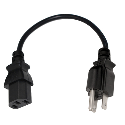 80cm UL Power Cord NEMA 5-15P IEC60320 C13 Connector For Desktop Computer