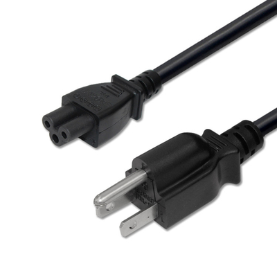 Black 6 Foot Appliance Power Cord American Approved For PC Monitor Printer