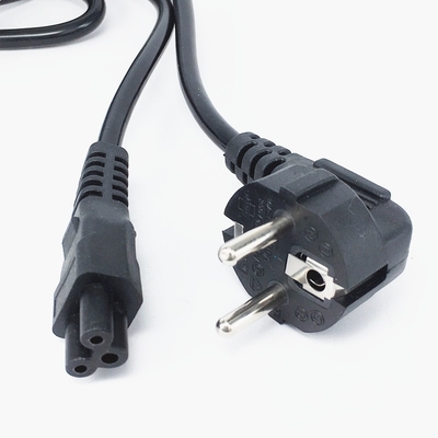 Computer VDE Power Cord 250V Waterproof PVC Jacket Pure Copper