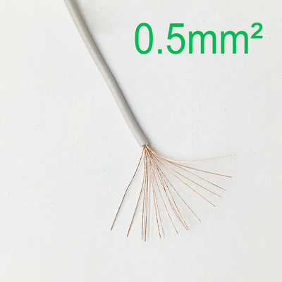 0.5mm PVC Insulated Flexible Cable 2.1A Solid Annealed copper core