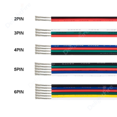 4Pin 5Pin 6Pin PVC Insulated Flexible Cable Copper Wire 18 20 22AWG JST SM Connector
