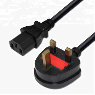 125 Volts 3 Pin UK Power Cable IEC 320 C5 Female Heavy Duty 18 AWG
