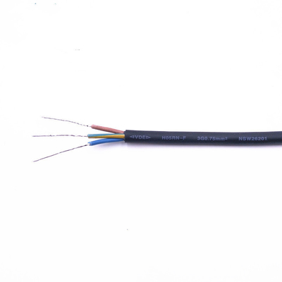 OEM ODM Black Rubber Flex Cable 0.75mm2 VDE CCC ROHS certification