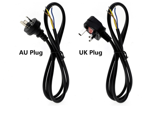 Laptop 3 Prong Appliance Power Cord 10A 125V CE FCC RoHS Certified